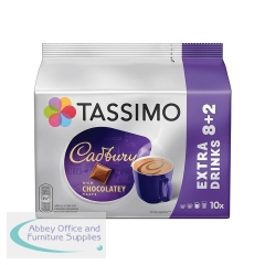 Tassimo Cadbury Hot Chocolate 240g 5x10 Pods (Pack of 50) 4058265