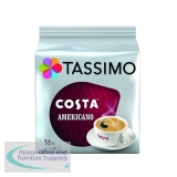 Tassimo Costa Americano Coffee 144g Capsules (5 Packs of 16) 4031506