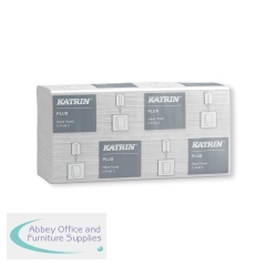 Katrin Plus C-Fold Paper Towels 2-Ply White (Pack of 16) 92512