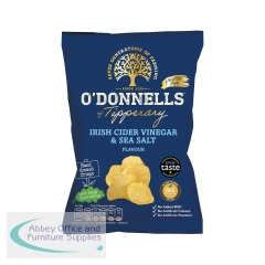O\'Donnells Irish Cider Vinegar and Sea Salt Flavour Crisps (Pack of 32) 933587-C