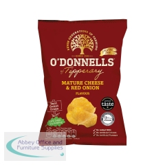 O\'Donnells Mature Cheese and Red Onion Flavour Crisps (Pack of 32) 933506-C