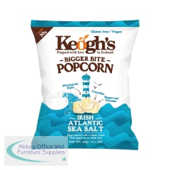 Keogh\'s Bigger Bite Irish Atlantic Sea Salt Popcorn (Pack of 20) 938662