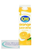 Sqeez Orange Juice Drink 1 Litre Carton (Pack of 12) 800120
