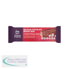 The Foods of Athenry GF Dark Belgian Chocolate Biscuit Bar Caramel Rocky Road (Pack of 20) 590889