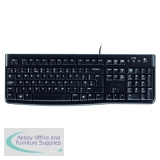 Logitech K120 Business Keyboard Spill Resistant  Low Profile Quiet Keys Black 920-002524