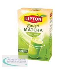 Lipton Matcha Oat Latte Plain Stick 11.2g (Pack of 10) 803612
