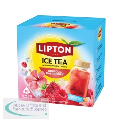 Lipton Ice Tea Infusion Hibiscus Raspberry Tea Bags (Pack of 10) 803884
