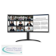 LG 34in Monitor Ultrawide QHD With HDMI DP+ USB-C Height Adjust Stand 34WR55QK-B.AEK