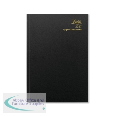Letts Desk Diary Day Per Page A5 Black 2027 LT11XBK27