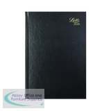 Letts A4 Business Diary Day Per Page Black 2025 LT11ZBK25