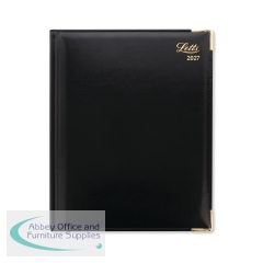 Letts Lexicon Desk Diary Week To View Black 2027 LT3YBK27