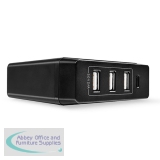 Lindy 4 Port USB Type C and A Smart Charger Power Delivery 72W Black 73329