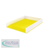 Leitz WOW Letter Tray Dual Colour White/Yellow 53611016