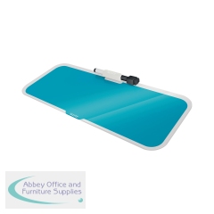 Leitz Cosy Glass Drywipe Desktop Whiteboard Pad Calm Blue 52690061