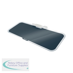 Leitz Cosy Glass Drywipe Desktop Whiteboard Pad Velvet Grey 52690089