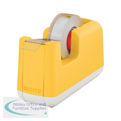 Leitz Cosy Tape Dispenser with Tape Heavy Base Warm Yellow 53670019