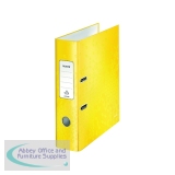 Leitz 180 WOW Lever Arch File A4 80mm Yellow (10 Pack) 10050016