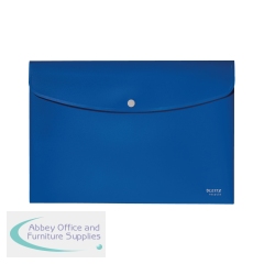 Leitz Recycle Document Wallet Plastic A4 Blue (Pack of 10) 46780035