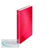 LZ62052 - Leitz WOW 2 D-Ring Binder A4 25mm Red (Pack of 10) 42410026