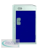 One Compartment Quarto Locker 300x300x511mm Blue Door MC00073