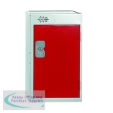 One Compartment Quarto Locker 300x450x511mm Red Door MC00083