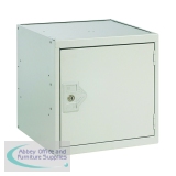 One Compartment Cube Locker 300x300x300mm Light Grey Door MC00086