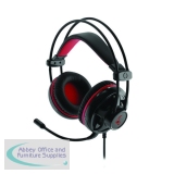 MediaRange Gaming Wired 5.1 Surround Sound Headset with Red LED Backlight Black/Red MRGS300