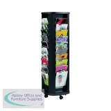 Fast Paper Mobile A4 Carousel Literature Display 40 Compartments F27301