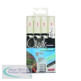 Uni-Ball UniChalk Chalk Marker Medium White (4 Pack) 153494342