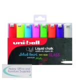 Uniball PWE-8K Chalk Marker Chisel Broad Assorted (8 Pack) 153494343