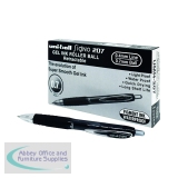 Uni-Ball Signo 207 Retractable Black Rollerball Pen (12 Pack) 9004600