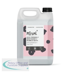 Miniml Bodywash and Bubble Bath Pink Grapefruit/Aloe Vera 5 Litre MIN123