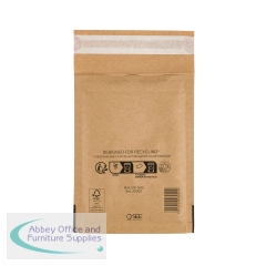 Sealed Air Bubble Lined Postal Bag Gold A000 110x160mm (Pack of 100) 103027400