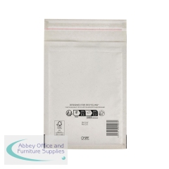Sealed Air Bubble Lined Postal Bag White 150x210mm MLW C/0 (Pack of 100) 103005498