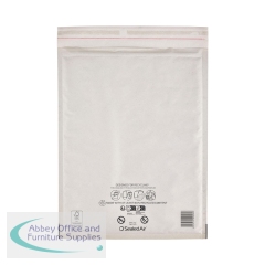 Sealed Air Mail Lite Bubble Lined Postal Bags White H/5 270x360mm (Pack of 100) 101273350