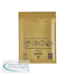 Sealed Air Bubble Lined Postal Bag D1 180x260mm Gold (Pack of 100) MQ50137