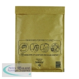 Mail Lite Bubble Lined Postal Bag Size G/4 240x330mm Gold (50 Pack) MLGG/4