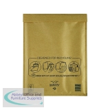 Mail Lite Bubble Lined Postal Bag Size H/5 270x360mm Gold (50 Pack) 103027407