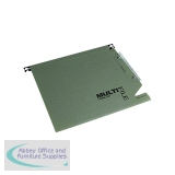 Rexel Multifile Lateral File Manilla 15mm Green (Pack of 50) 78080