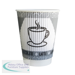 MyCafe Rippled Wall Hot Cups 8oz/25cl (Pack of 25) MYC10270