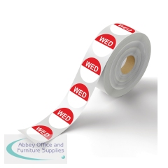 MyCafe Day of Week Food Rotation Label Wednesday (Pack of 3500) MYC10611