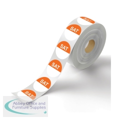 MyCafe Day of Week Food Rotation Label Saturday (Pack of 3500) MYC10614