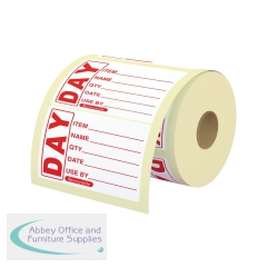MyCafe Food Label Use By 25x25mm Removable (Pack of 1000) MYC10627