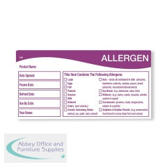 MyCafe Use By Shelf Life Allergen Label 51x101mm (Pack of 1000) MYC10628