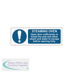 MyCafe Steaming Oven Sign Self Adhesive Vinyl 300x100mm MYC10684