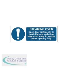 MyCafe Steaming Oven Sign 1.2mm PP 300x100mm MYC10685