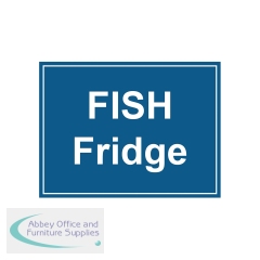 MyCafe Fish Fridge Sign Self Adhesive Vinyl 150x200mm MYC10710