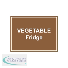 MyCafe Vegetable Fridge Sign Self Adhesive Vinyl 150x200mm MYC10712