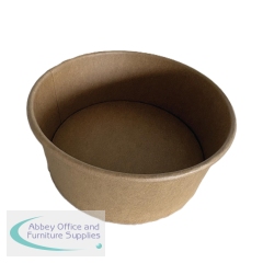 MyCafe Round PE Lined Kraft Bowl 750ml (Pack of 300) MYC11396