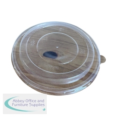 MyCafe Round rPet Microwavable Lid for 500/1000ml Bowls (Pack of 300) MYC11404